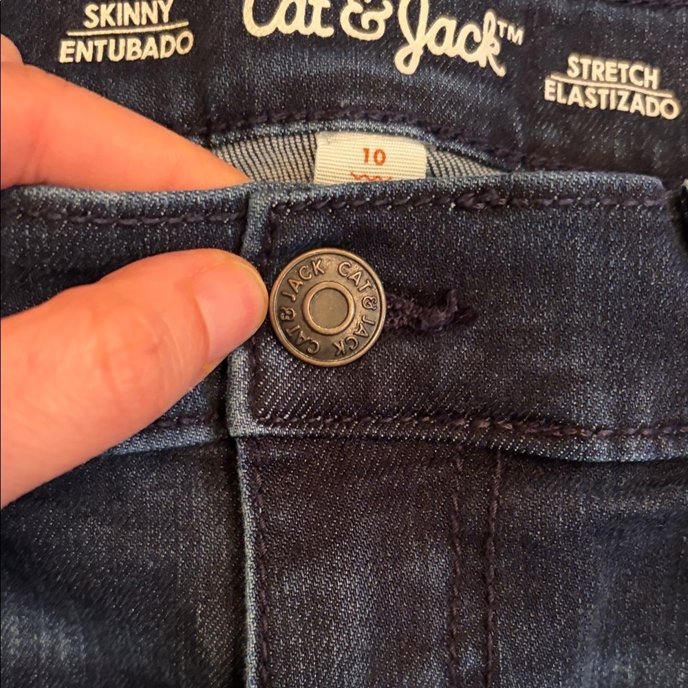 Cat & Jack Kids' Dark Blue Jeans - Picture 3 of 5